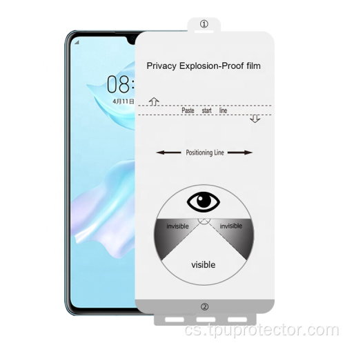 Hydrogelová anti-spy ochrana obrazovky pro Huawei P30 Pro